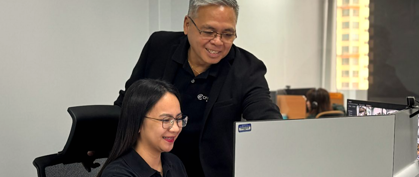 A CF team member receiving coaching as part of employee development